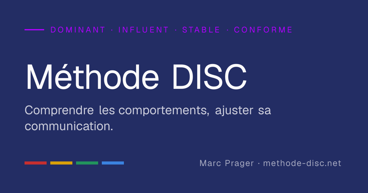 Test DISC gratuit en ligne — résultat immédiat